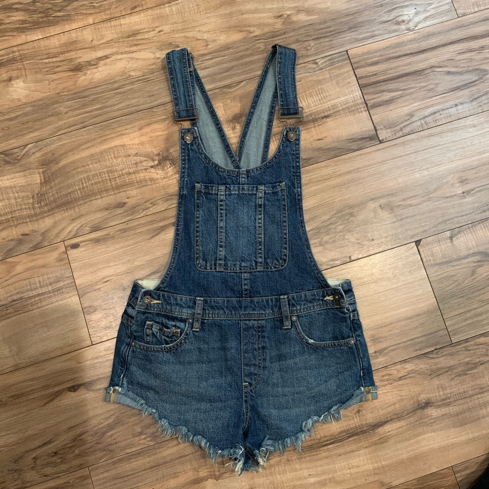 Free people short overalls